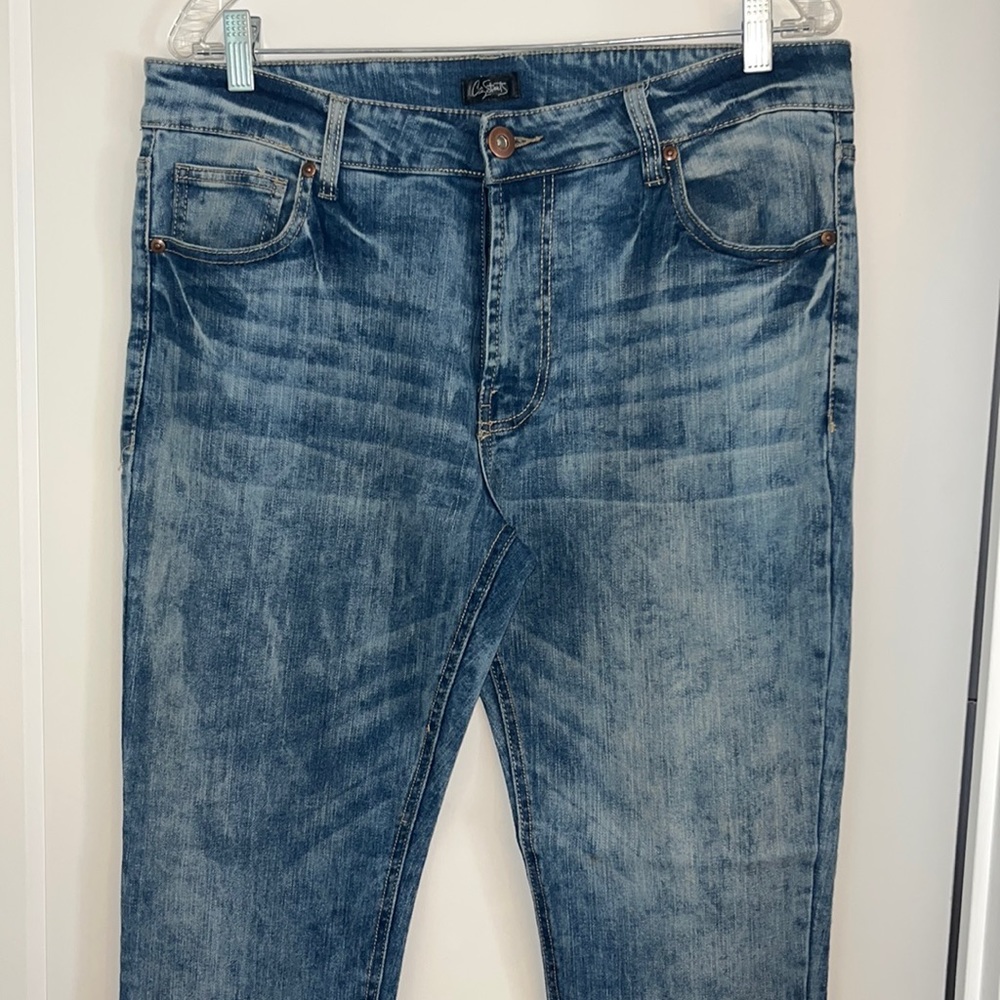 City Streets 34” blue jeans